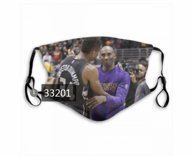 2021 NBA Los Angeles Lakers #24 kobe bryant 33201 Dust mask with filter